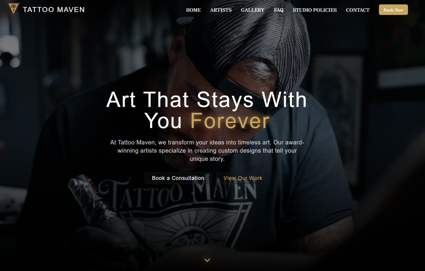 Tattoo Maven website